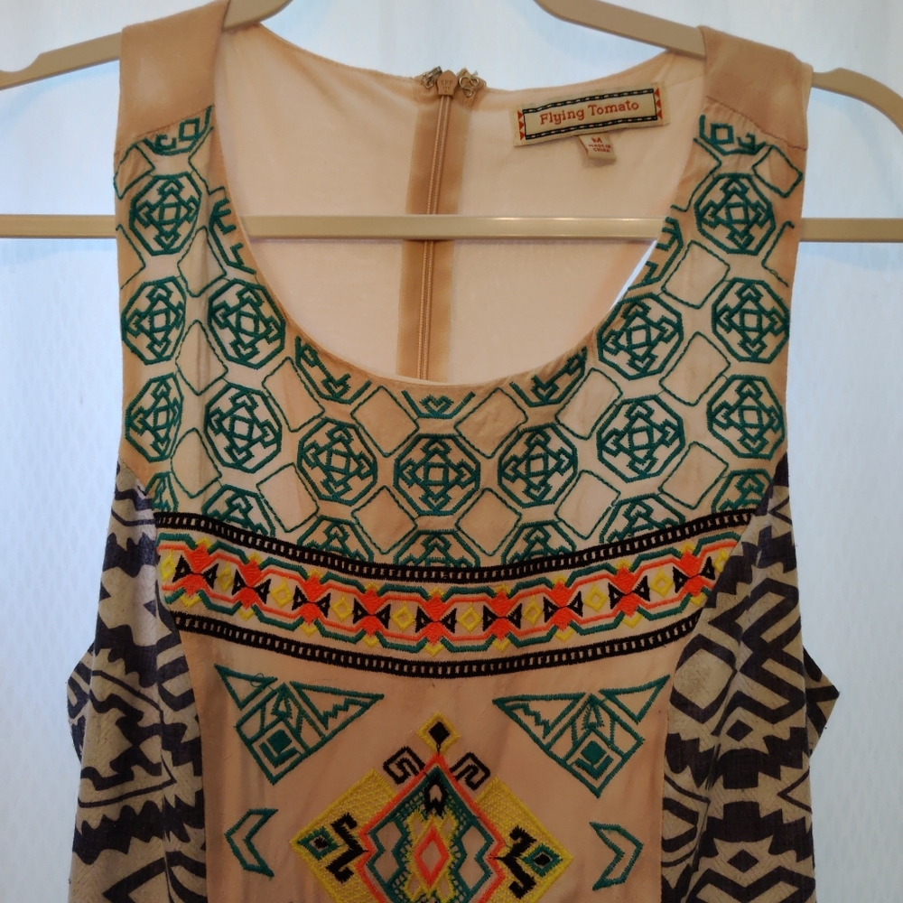 Flying Tomato Racerback Embroidered Dress - Picture 2 of 6